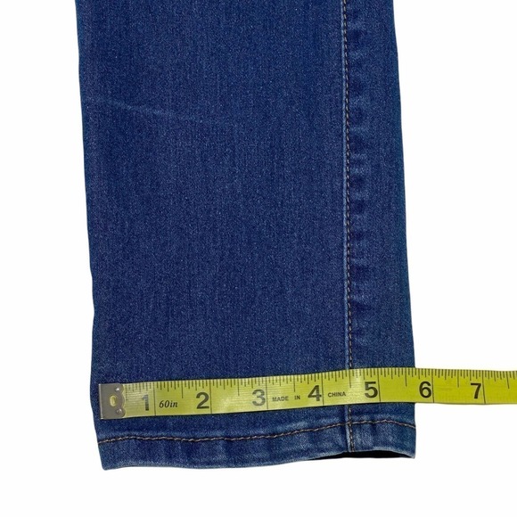 LUSH Push Button-Fly Blue Denim Skinny Jeans - Picture 8 of 12